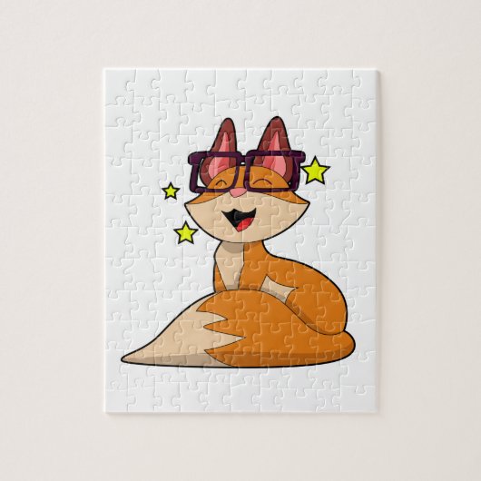 Fox mit Brille Puzzle (Vertikal)