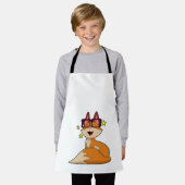 Fox mit Brille Schürze (Getragen)