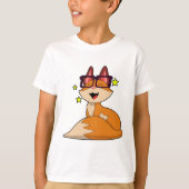 Fox mit Brille T-Shirt (Vorderseite)