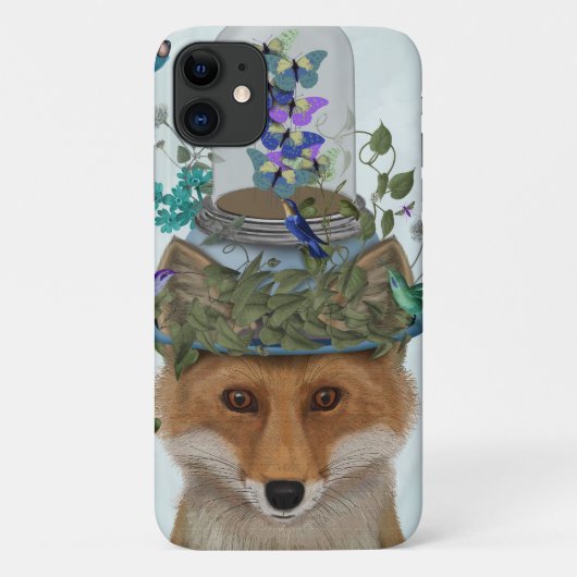 Fox mit Butterfly Bell Jar Case-Mate iPhone Hülle (Rückseite)