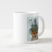 Fox mit Butterfly Bell Jar Jumbo-Tasse (Vorderseite Rechts)