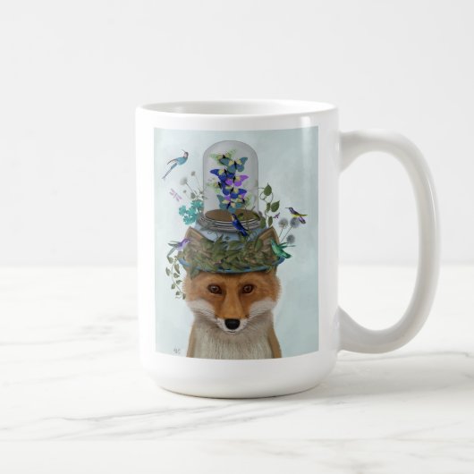 Fox mit Butterfly Bell Jar Kaffeetasse (Rechts)