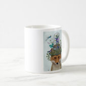 Fox mit Butterfly Bell Jar Kaffeetasse (VorderseiteRechts)