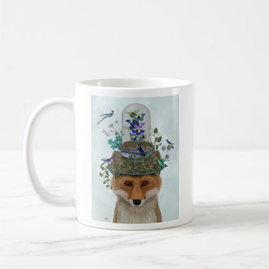 Fox mit Butterfly Bell Jar Kaffeetasse (Links)