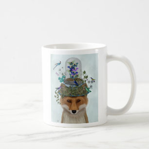 Fox mit Butterfly Bell Jar Kaffeetasse