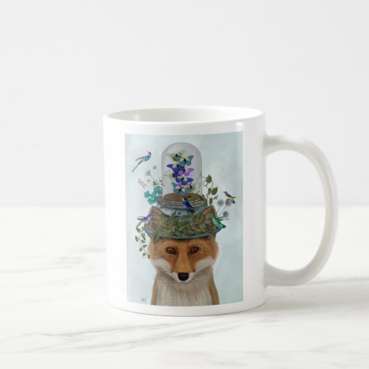 Fox mit Butterfly Bell Jar Kaffeetasse (Rechts)