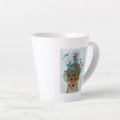 Fox mit Butterfly Bell Jar Milchtasse (Rechte Ecke)