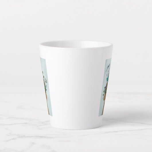 Fox mit Butterfly Bell Jar Milchtasse (Vorderseite)