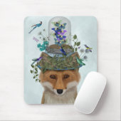 Fox mit Butterfly Bell Jar Mousepad (Mit Mouse)