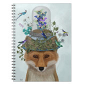Fox mit Butterfly Bell Jar Notizblock (Vorderseite)