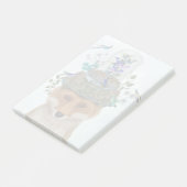 Fox mit Butterfly Bell Jar Post-it Klebezettel (angewinkelt)