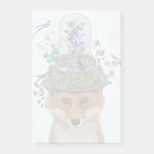 Fox mit Butterfly Bell Jar Post-it Klebezettel