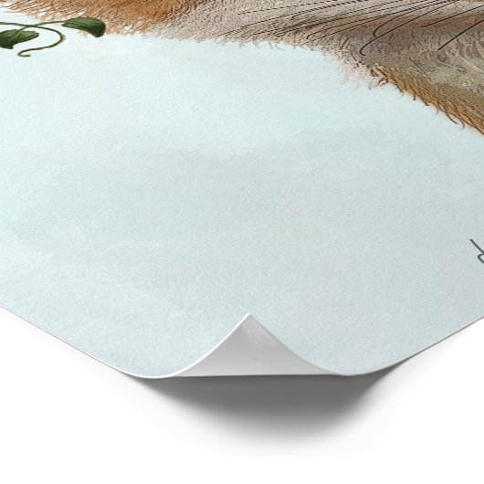 Fox mit Butterfly Bell Jar Poster (Ecke)