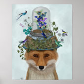 Fox mit Butterfly Bell Jar Poster (Vorne)