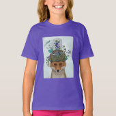 Fox mit Butterfly Bell Jar T-Shirt (Vorderseite)