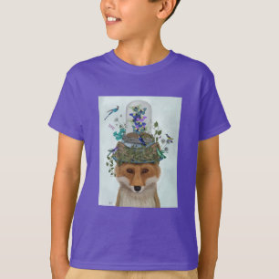 Fox mit Butterfly Bell Jar T-Shirt