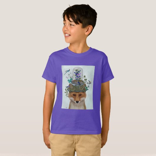 Fox mit Butterfly Bell Jar T-Shirt (Vorne ganz)