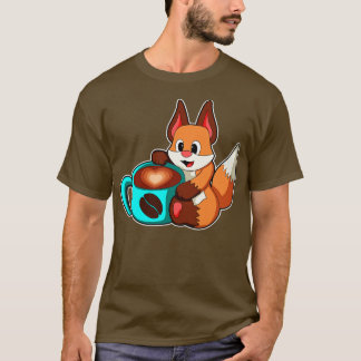 Fox mit Cup of Coffee 1 T-Shirt