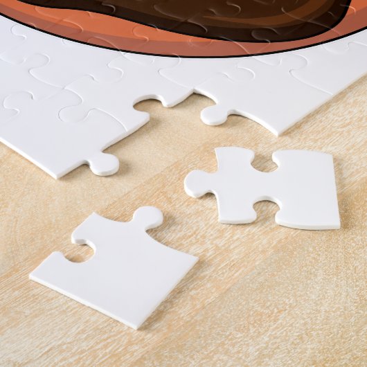 Fox mit Donut Puzzle (Seite)