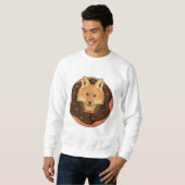 Fox mit Donut Sweatshirt (Vorne ganz)