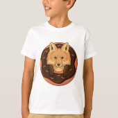 Fox mit Donut T-Shirt (Vorderseite)