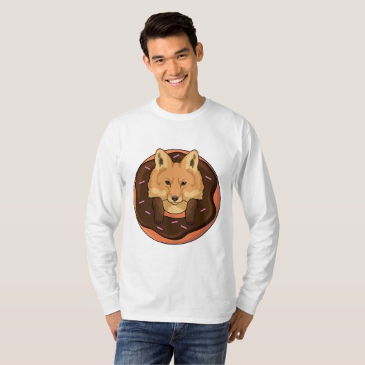Fox mit Donut T-Shirt (Vorne ganz)