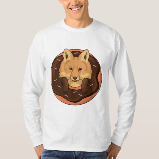 Fox mit Donut T-Shirt (Vorderseite)