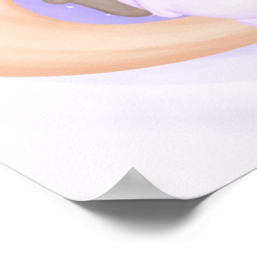 Fox mit einem Hauch Poster (Ecke)