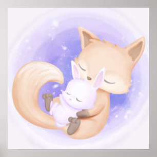 Fox mit einem Hauch Poster