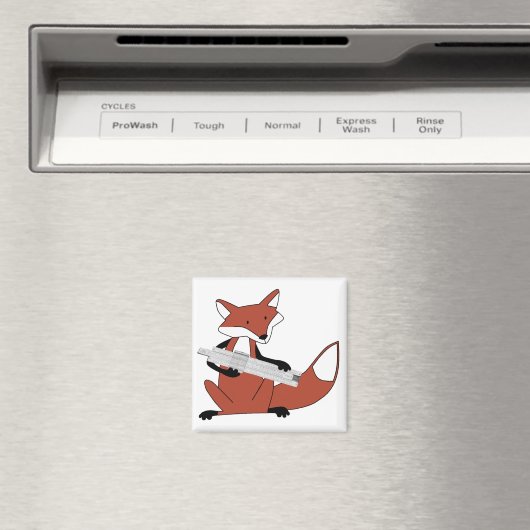 Fox mit einer Slide-Regel Magnet (In Situ (Geschirrspüler))