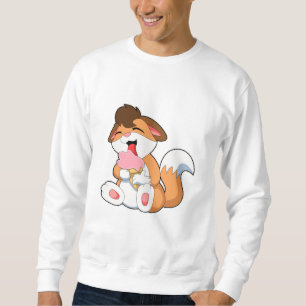 Fox mit Erdbeereis Sweatshirt