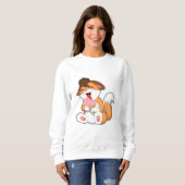 Fox mit Erdbeereis Sweatshirt (Vorne ganz)