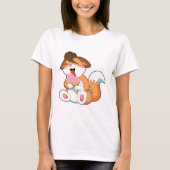 Fox mit Erdbeereis T-Shirt (Vorderseite)