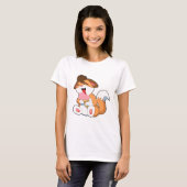 Fox mit Erdbeereis T-Shirt (Vorne ganz)