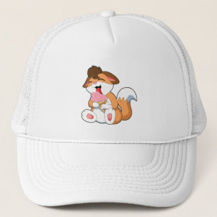 Fox mit Erdbeereis Truckerkappe