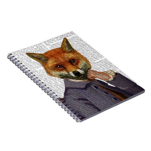 Fox mit Flute 2 Notizblock (Rechte Seite)