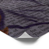 Fox mit Flute Poster (Ecke)