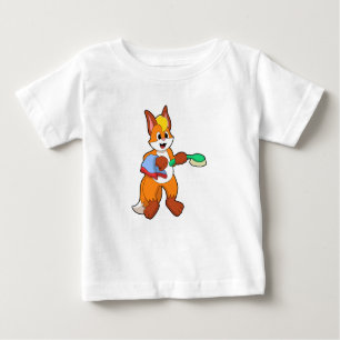 Fox mit Handtuch und Brush Baby T-shirt