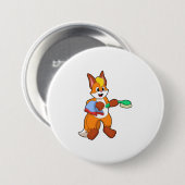 Fox mit Handtuch und Brush Button (Vorne & Hinten)