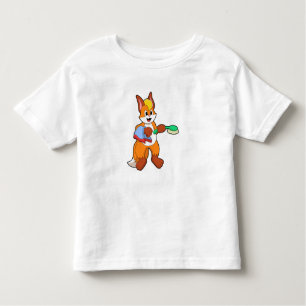 Fox mit Handtuch und Brush Kleinkind T-shirt