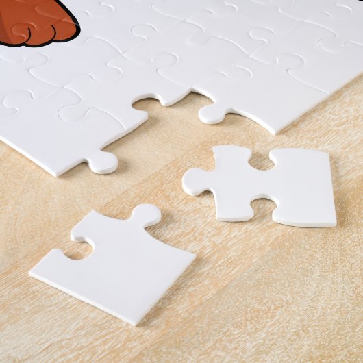 Fox mit Handtuch und Brush Puzzle (Seite)