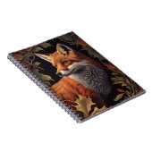 Fox mit Herbstleaves | Elegante Tierart Notizblock (Rechte Seite)
