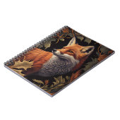 Fox mit Herbstleaves | Elegante Tierart Notizblock (Linke Seite)