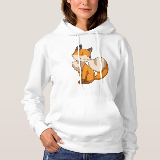Fox mit Herz Hoodie (Vorderseite)