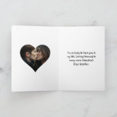 Fox mit Herz Personalisiertes Foto Valentine Karte (Innenseite)