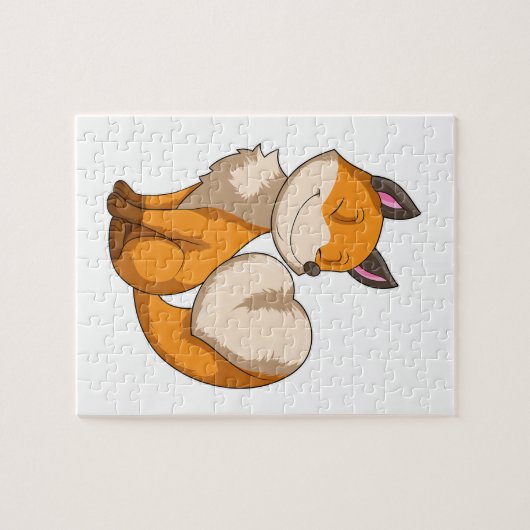 Fox mit Herz Puzzle (Horizontal)