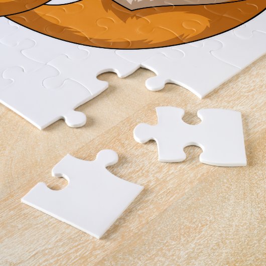 Fox mit Herz Puzzle (Seite)