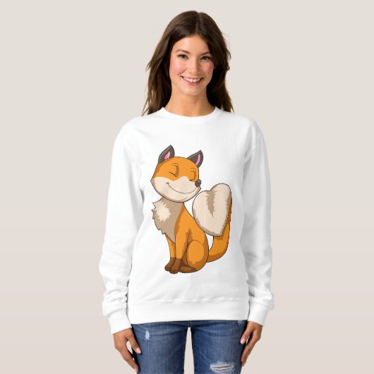 Fox mit Herz Sweatshirt (Vorne ganz)