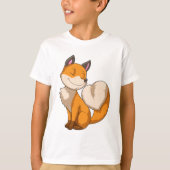 Fox mit Herz T-Shirt (Vorderseite)