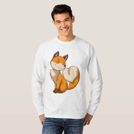 Fox mit Herz T-Shirt (Vorne ganz)
